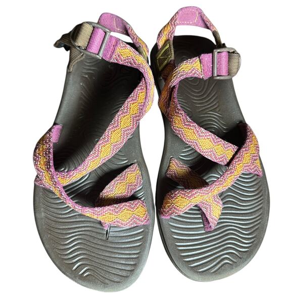 Chaco Women's Zvolv 2 Sport Strappy Sandal Size 9 Pink Orange walking hiking - Picture 11 of 12